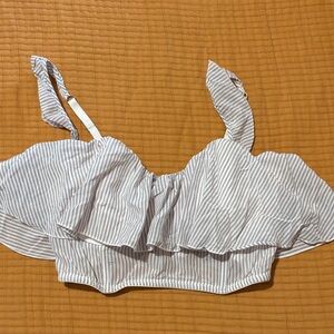 Victoria’s Secret Ruffled Crop Top Bustier